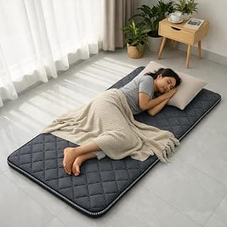 Floor Mattress with Memory Foam for Extra Bedding | Lightweight Portable Rolling Mat for Travel Yoga Outdoor & Camping | Size: 72x36x0.8 Inch