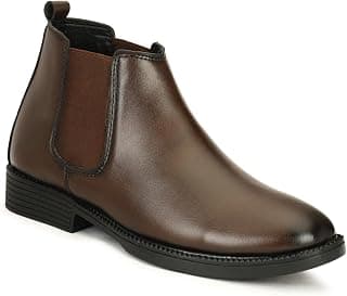 Generic Men's Chelsea Boots | Handcrafted | High Ankle Boot| Comfortable Formal Office & Casual Wear Shoes