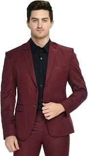 HIGHEK Stylish Formal Single Breasted Blazer for Mens