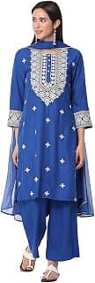 BIBA Women Cotton Kalidar Printed Suit Set