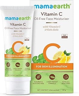Mamaearth Vitamin C Oil-Free Moisturizer For Face with Vitamin C & Gotu Kola for Skin Illumination – 80 g