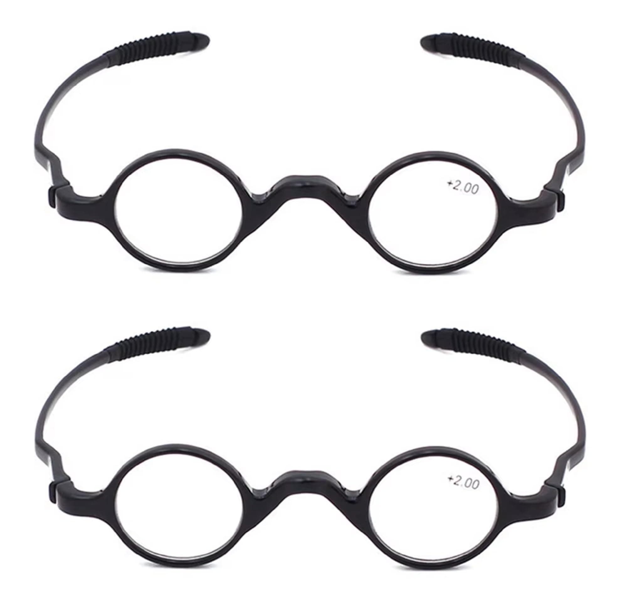 AUGEN Blue Block UV Cut Round Reading Glasses Unisex Free Size Power Pack Of 2 Glasses Reading Glasses Readers | Read Samll Print And Computer Screens (+2.50)