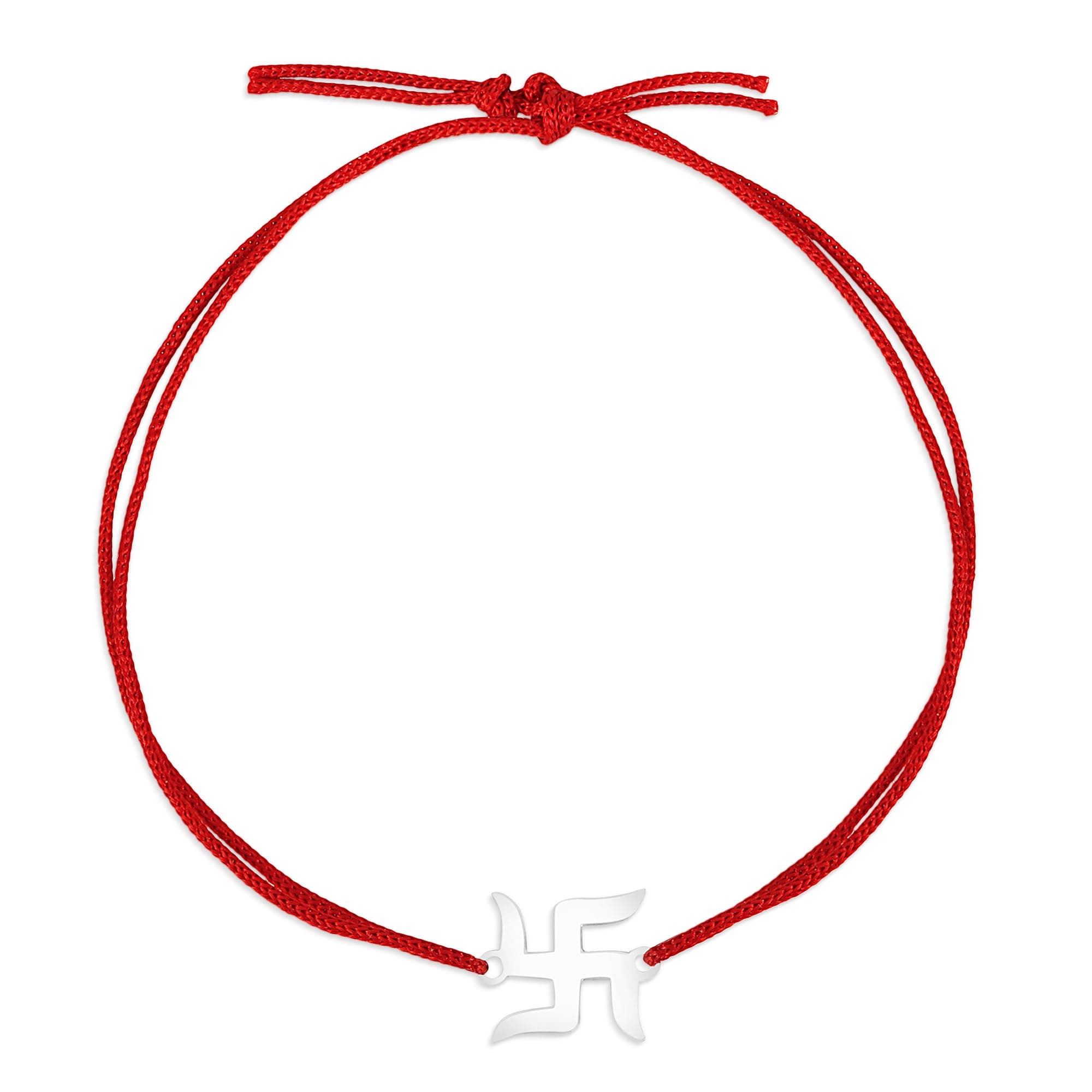 Silver Chest 925 Pure Silver Rakhi for Brother | Rakhi Set with Roli & Card | Includes roli tilak, greeting card & authenticity certificate in a gift box. Also worn for Puja, Diwali, Bhai Dooj
