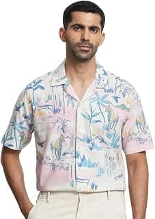 MUFTI Multicolor Conversational Camp Shirt