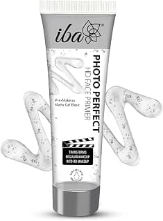 Iba Photo Perfect Hd Face Flawless Finish Primer Transparent 35g | Matte Gel Based Light Weight Formula | Fills Pores & Fine Lines | Provides Radiant & Smooth Finish | Makes Makeup Last Longer | Halal Certified & Vegan Makeup