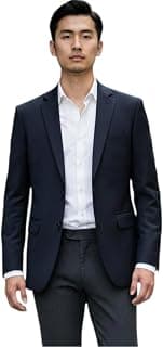 Generic IFB Fashions Private Limited Men's Slim Fit Navy Blue Blazer Only.
