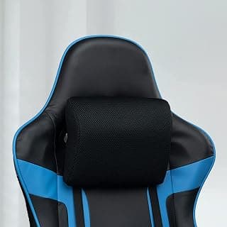 Green Soul Zen Memory Foam Neck Pillow for Car Seat Travel Home Office Chair, Headrest cushion for Pain Relief with Ergonomic Cervical Support & Adjustable Elastic Strap (Black)