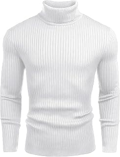 NORTHWIND Men's High Turtle Neck Cotton T-Shirt