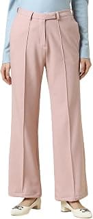 Allen Solly Women's High Rise Regular Fit Casual Pants