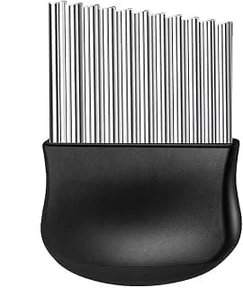 1 Pcs Crinkle Knife French Fry Slicer and Fruit/Vegetable Wavy Stainless Steel Potatoes Carrot Onions Mushroom Strawberry Slicer Wavy Chopper Knife Kitchen Tools