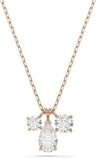 Swarovski Mesmera pendant, Various cuts, White, Rose gold plated top layer