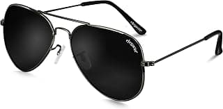 ELEGANTE Classic HD Polarized Aviator Sunglasses for Men & Women, 100% UV Protected, Lightweight Copper Frame