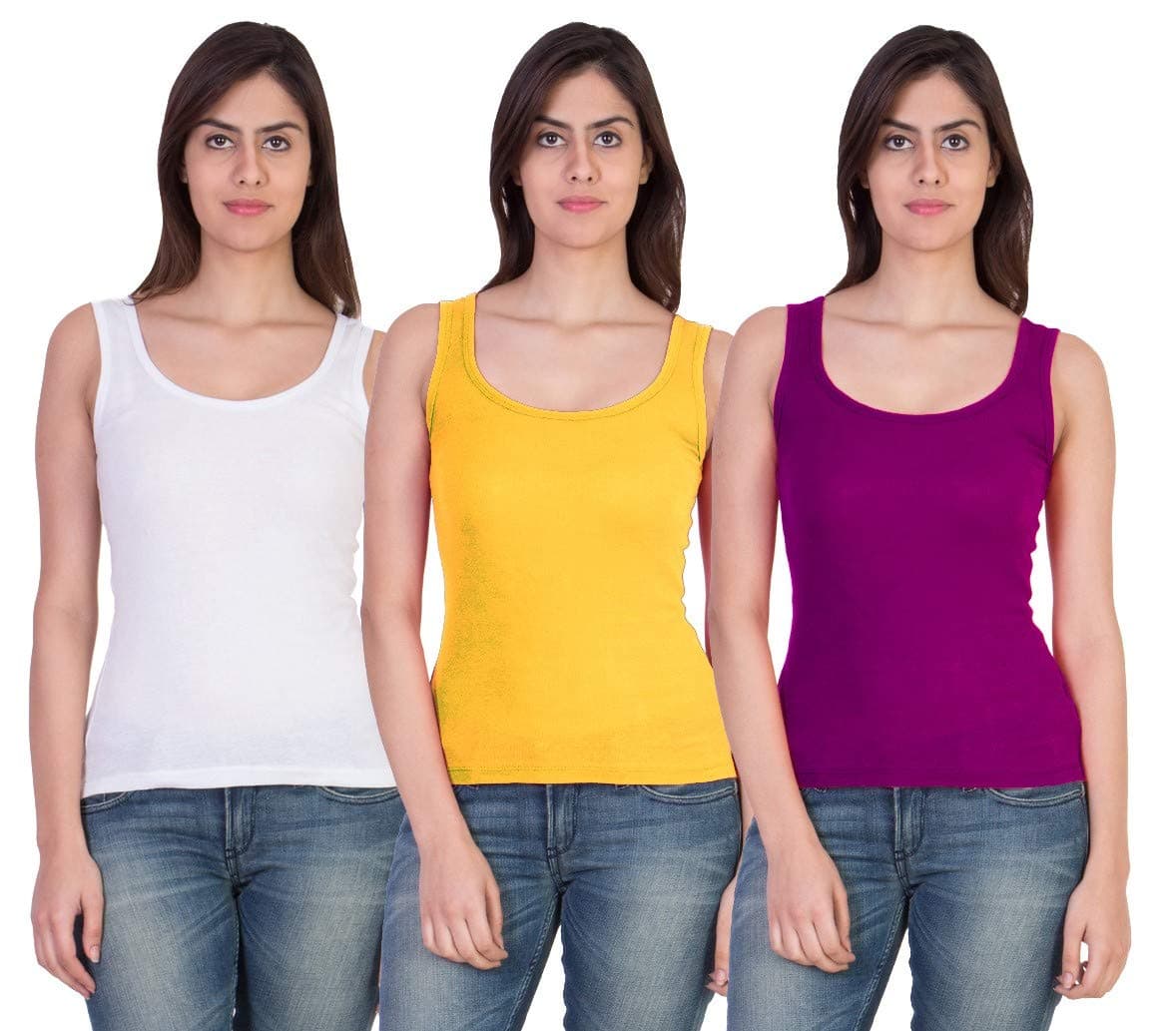 17Hills® Set of 3 Premium Tank Top Vest Camisole Sando Spaghetti for Women,Girls