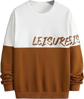 TAGAS Men’s Colorblock Adventure Print Sweatshirt – Winterwear Round Neck Pullover | Casual Stylish Fleece Sweatshirt | Sizes S-XXL