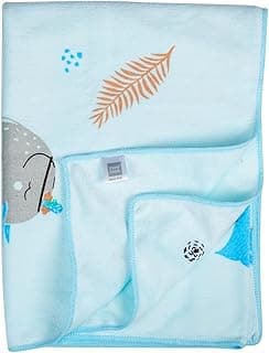 Mee Mee Baby Bath Towel – Microfiber, Ultra Soft & Quick Absorbent | Newborn, Infant & Toddler Towel | Gentle Baby Wash Cloth | 70 x 110 cm | Blue | Pack of 1