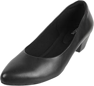 Mochi Women Leather Pump Heels