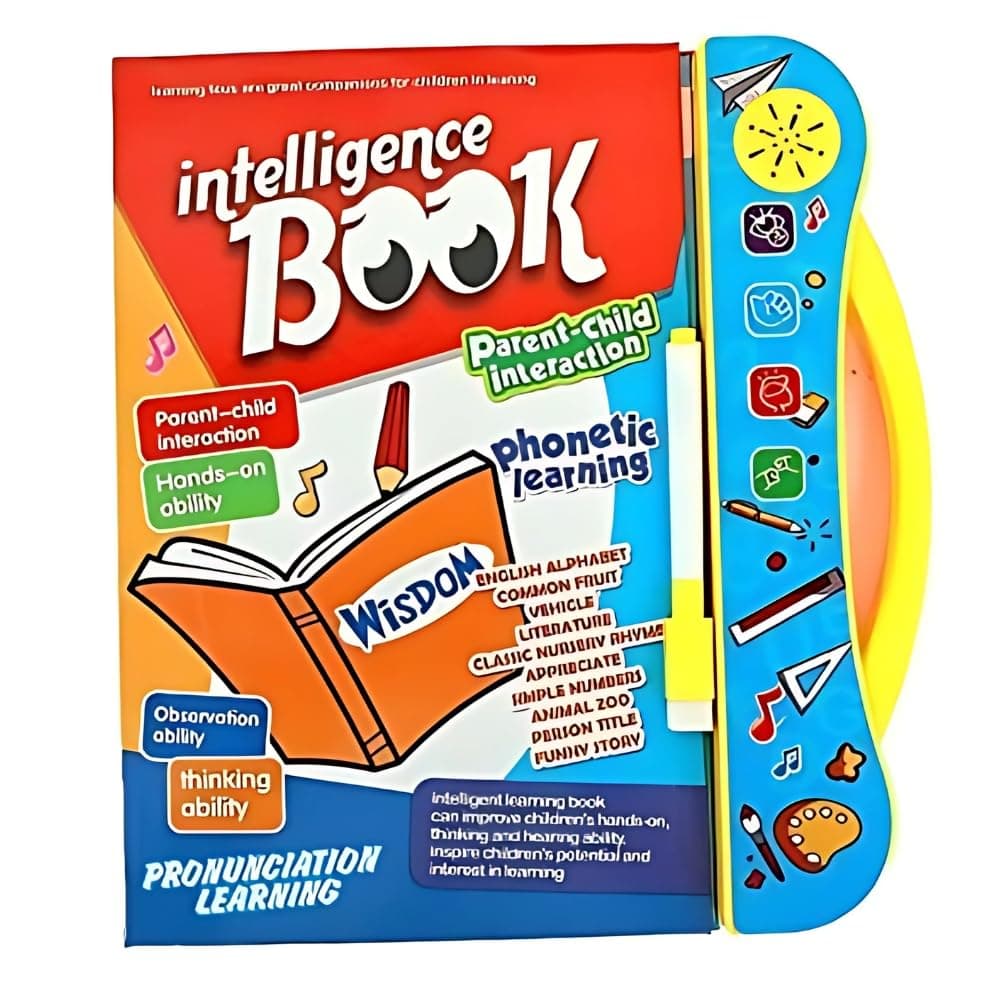 TOYTONIC Educational Talking Sound Book for Kids – Learn Alphabets, Numbers, Shapes & Phonics | Interactive Book with Music & Touch Features | Multicolor Learning Toy for Toddlers (Ages 2–7)