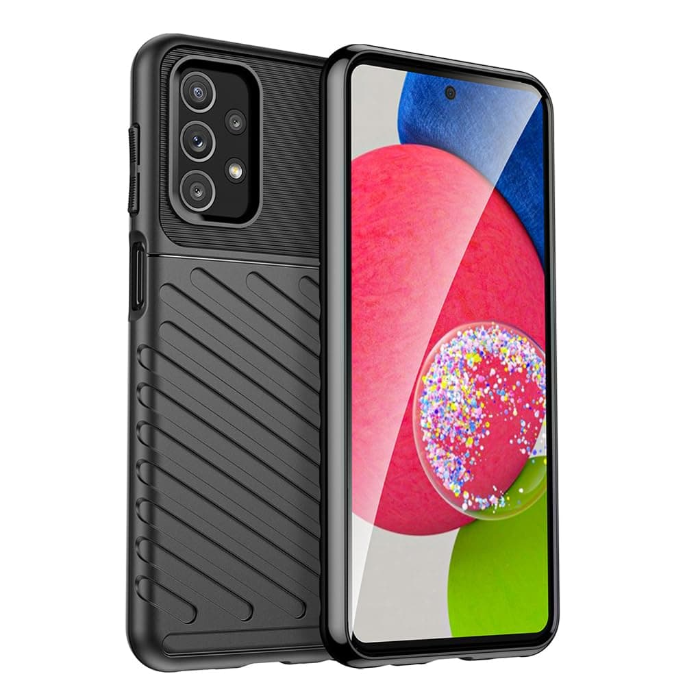 Amazon Brand - Solimo Shockproof Mobile Cover Compatible with Samsung Galaxy A23 4G / A23 5G (360 Degree Protection | Protective Design | Anti-Scratch Tough Slim TPU Case), Black