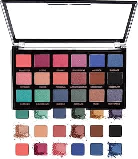 Revolution Pro Regeneration 18 Eyeshadow Palette - Trends Mischief Maker | Matte & Glitter Eyeshadow Palette For Women | Highly Pigmented & Long Lasting Formula | Buttery Soft Eye Shadow