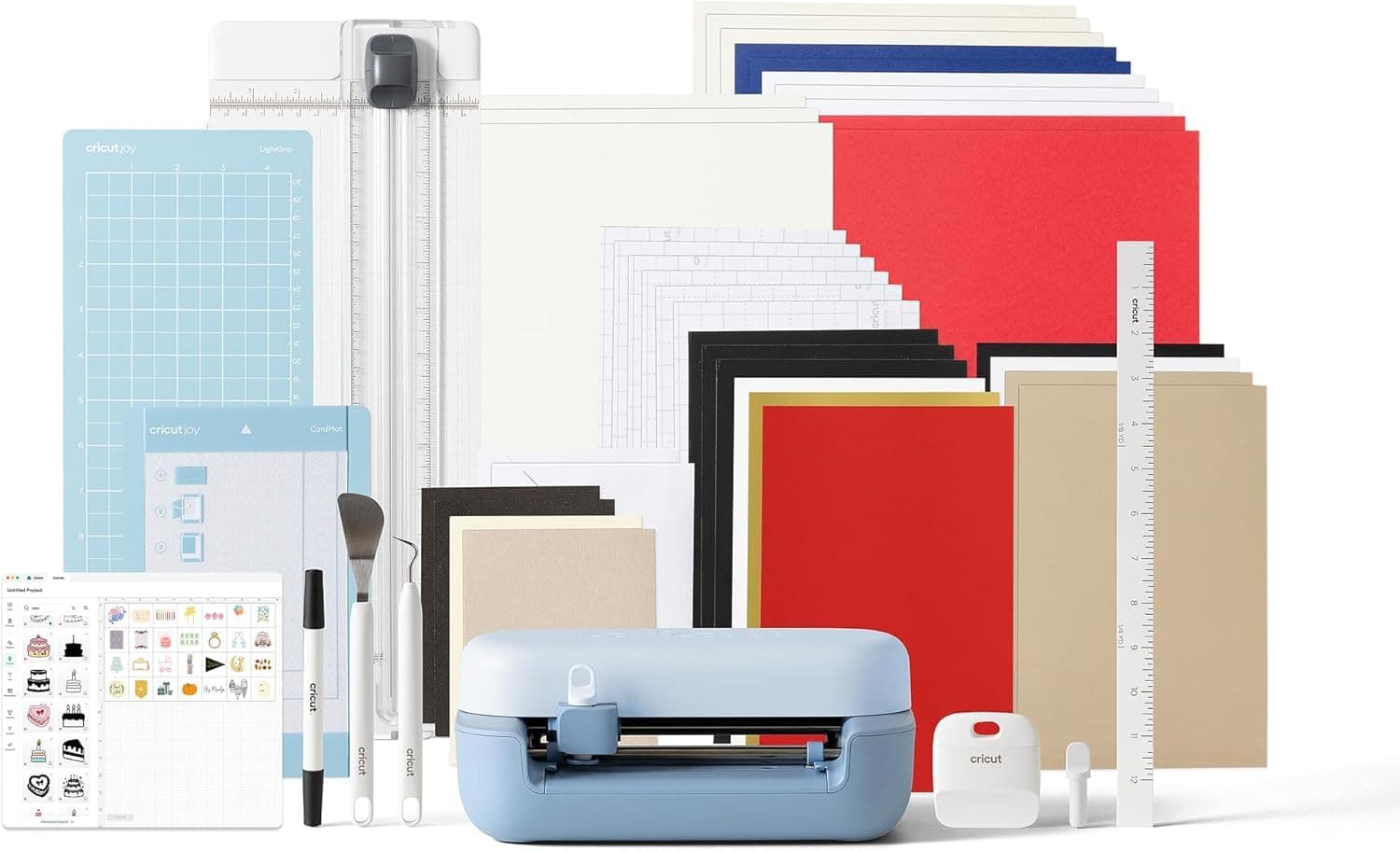 Cricut Joy 2 Essential Bundle + Digital Content. Smart Compact Cutting Machine — perfect for projects like custom cards, simple decals & labels