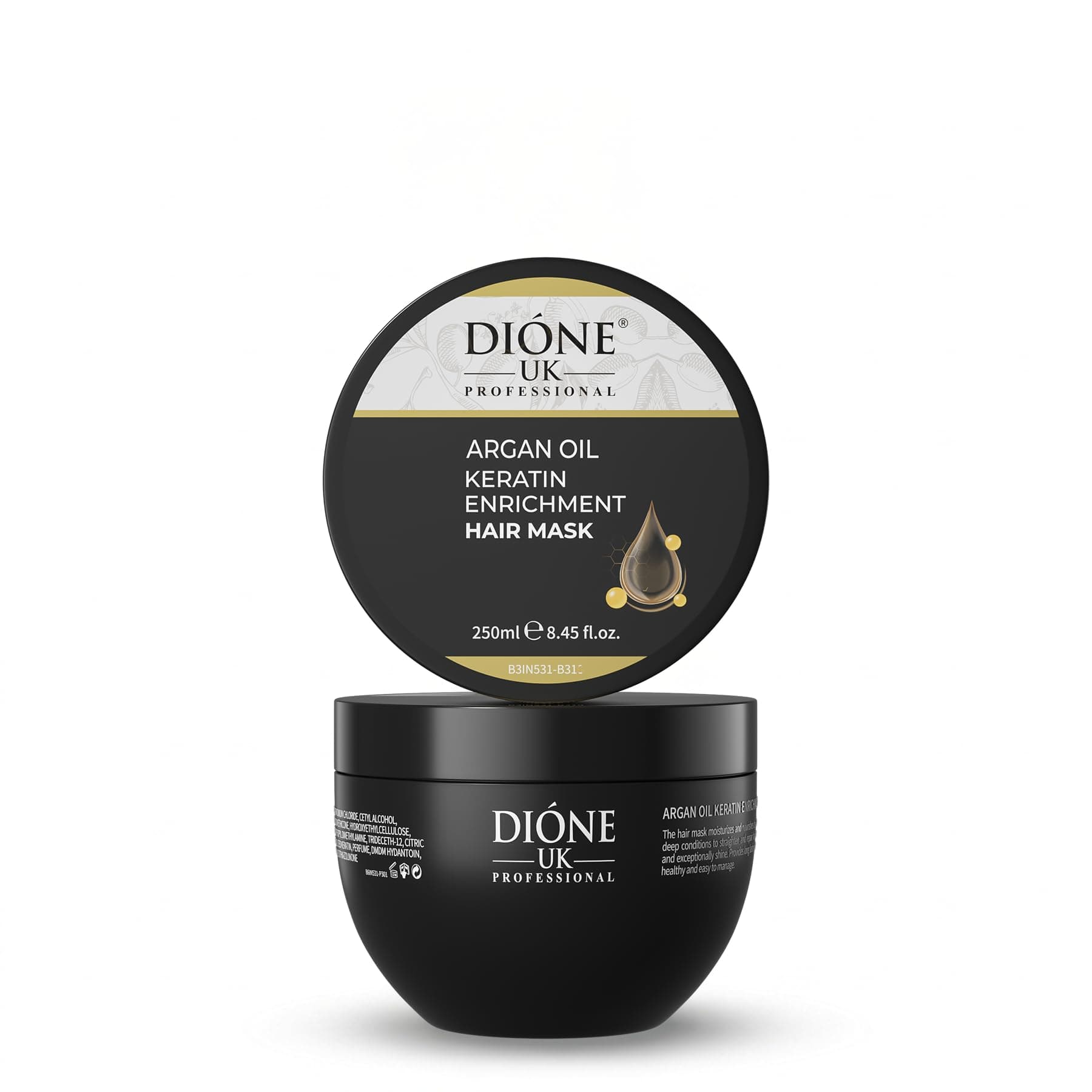 Dione UK Keratin De Luxe Hair Treatment Mask, 250 ml | Keratin Formula