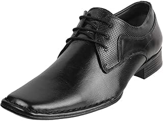 Mochi Men's Formal Lace-up Faux Leather Stylish Moccasin Loafer