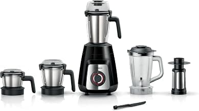 Bosch TrueMixx Pro 1000W Mixer Grinder 4 Jar Black MG8724A1KI