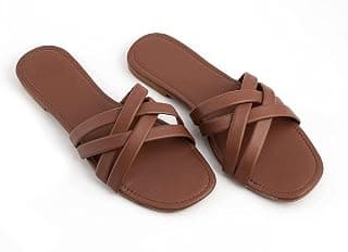 Nowry Women Stylish Flats Fashion Sandal For Party & Wedding/Casual Flat Sandals For Women's & Girls