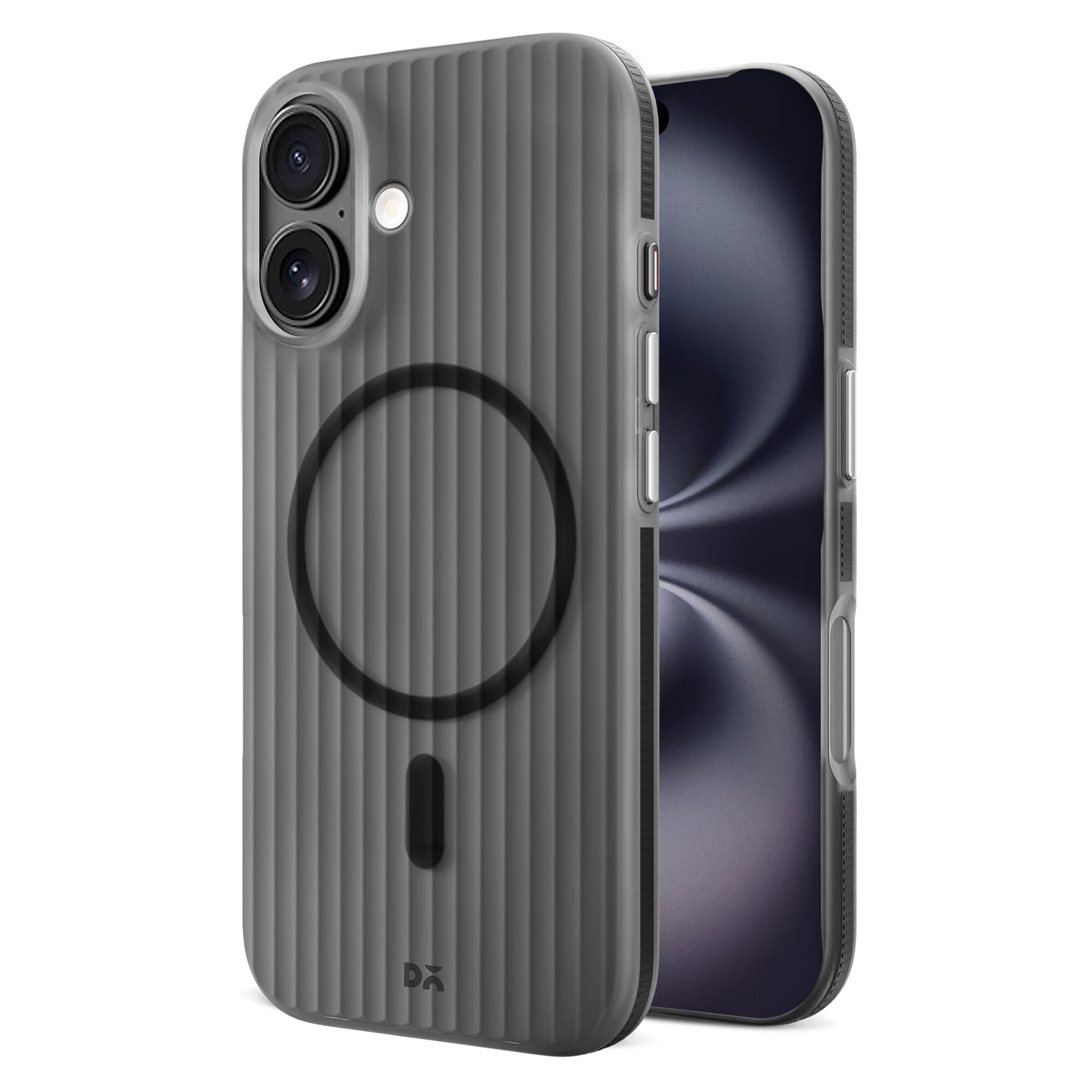 DailyObjects Beam 2.0 Magnetic Protective Cover Compatible with iPhone 16 | MagSafe | Camera & Body Protection|Anti Shock,Scratch Resistant|Precise Cutouts Modern Design|Wireless Charging - Black