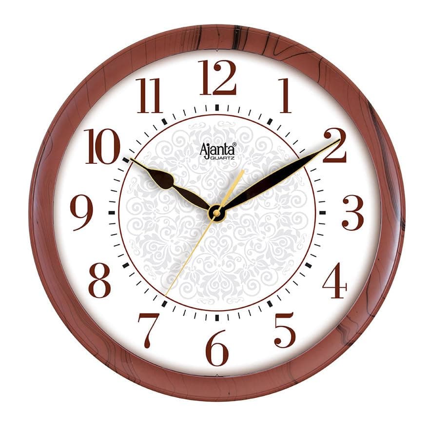 Ajanta Wall Clock for Home and Offices Silent Sweep Movement 13 Inches Wall Clock Wall Watch (33 x 33 Cm)