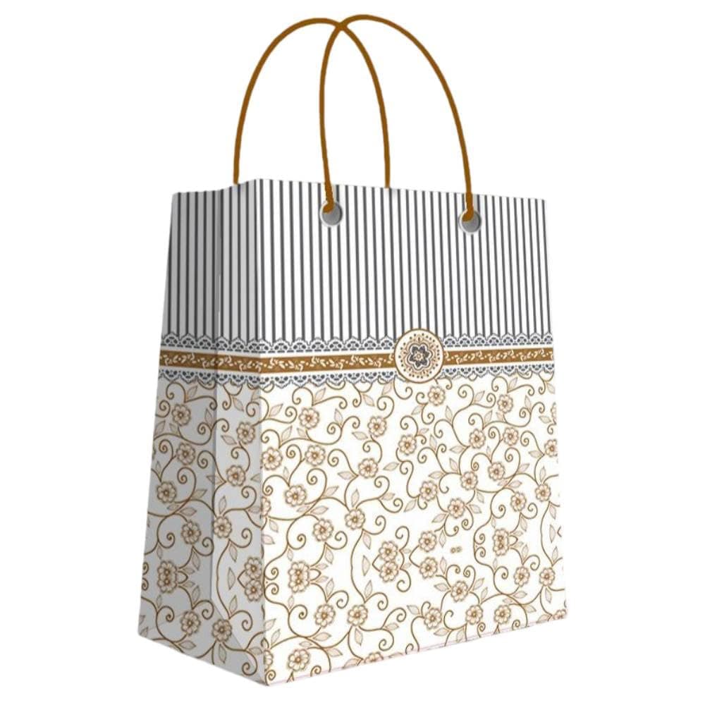 Gift N Greet Tote Bag Large Size (32 * 12 * 42) CM. Pack Of - 5 | Carry Paper Bag For Gifting | Favor Bag For Birthday, Party, Season's Greetings, Thanksgiving