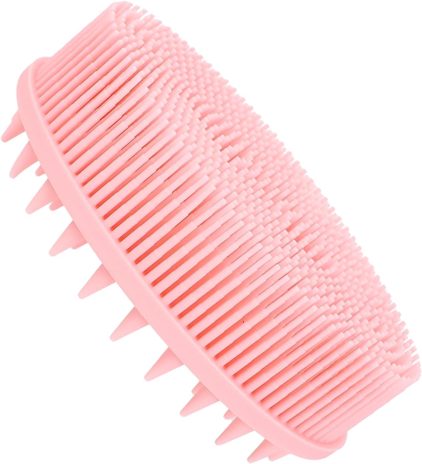 RENESMEE Silicone Bath Brush, Soft Body Brush for Exfoliating & Glowing Skin, Gentle Massage with Body Scrubber for All Kinds of Skin, Hygienic, Improve Your Blood Circulation (Shampoo Brush)