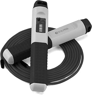 SOLPRO Flyte Adjustable Jump Rope Skipping Rope with Counter for Men, Women, Kids, Fitness & Exercise | Unisex, Tangle-Free, Non-Slip, Smooth Rotation | Home & Gym workouts