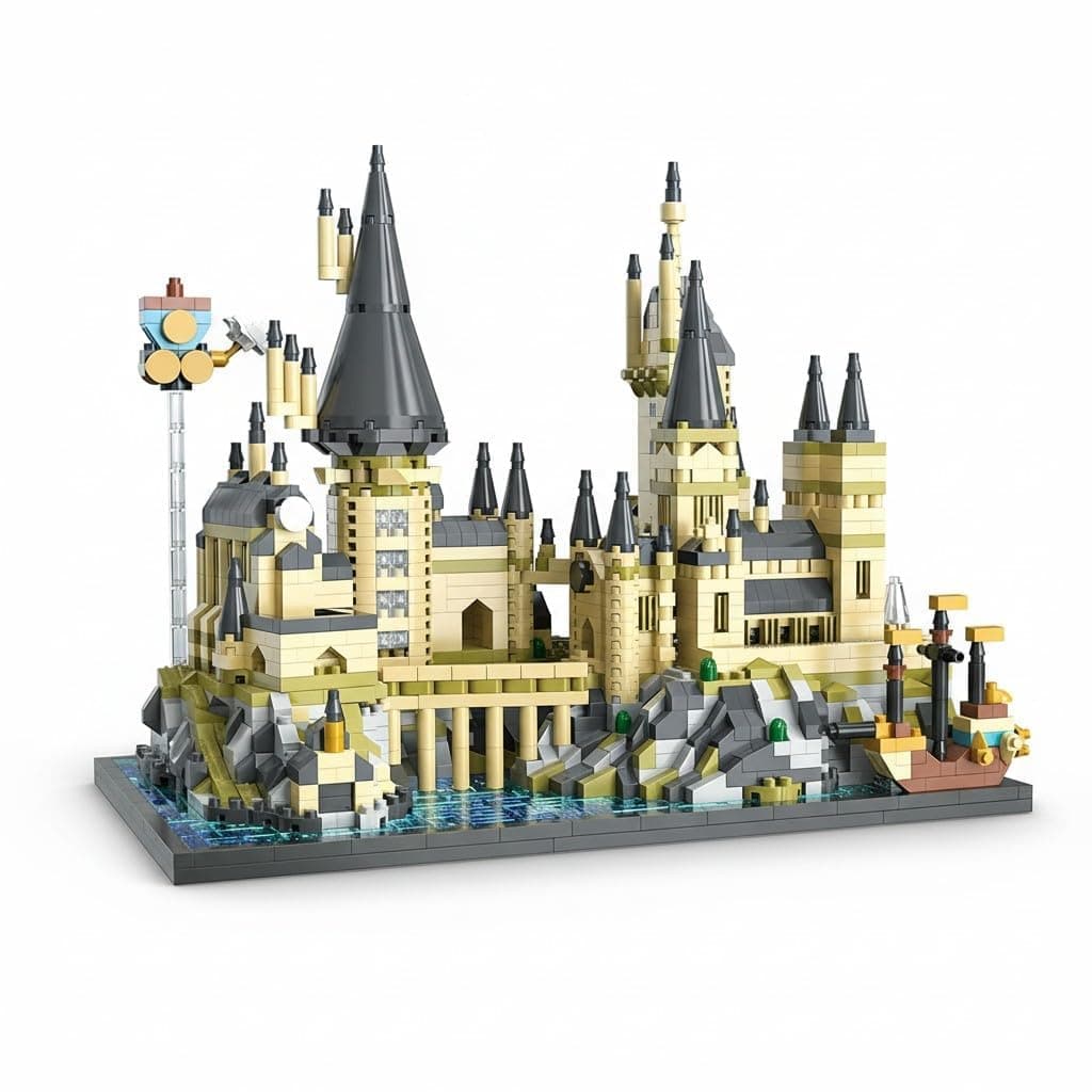 SKY LINE OCEAN Magic Castle Building Blocks Set (2700+ PCS) | Fantasy Medieval Architecture Model Kit for Teens & Adults | Detailed Collectible Display Décor | 5 Year Structural Warranty