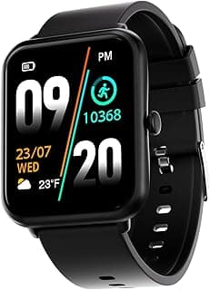 Fire-Boltt Fire-Boltt Ninja Call Pro Bluetooth Calling Smart Watch, 1.69″ HD Display,Dual Chip,AI Voice Assistant, 120+ Sports Modes, SpO2 & Heart Rate Monitor, Fitness Tracker Smartwatch for Men & Women - Black