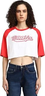 FOREVER 21 Women Graphic Oversized Crop Top