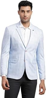 Turtle Men Knitted Checkered Blazer