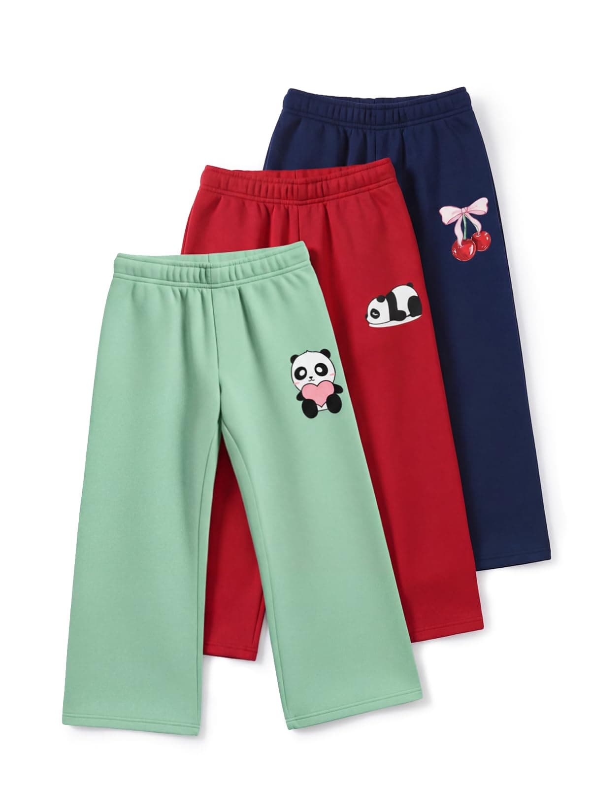 HELLCAT Printed Track Pants for Girls | Blended Cotton Feel Lower | Night Pants & Track Pant Pants | Sizes 3-16 Years | Pack of 3