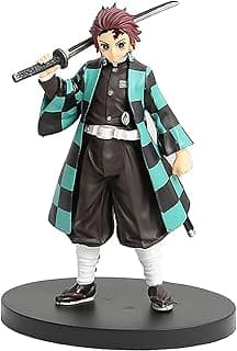 Demon Slayer Tanjiro Action Figures Height-16CM Multicolour PVC Collectible for Anime Fans - Tanjiro 16Cm