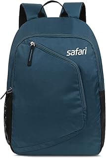 Safari Hexa 21 Ltrs Small Standard 3 Compartment Backpack | Water Resistant- Blue