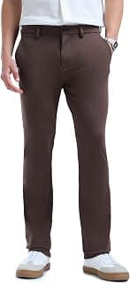 Flying Machine Men's Slim Fit Trousers| Solid | Mid Rise