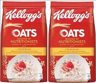 Kellogg's OATS 400 GRAMS (200g *2) (400 g, Vacuum Pack, Pack of 2)