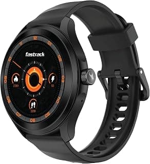 Fastrack Fastrack VOX Pro Smart Watch with Offline Voice Commands,to-Do List, Rotary Crown, 1.38” TFT Display, BT Calling, 24/7 Health Suite, SpO2, HRM, Sleep Tracking, IP68 Water Resistant - Onyx Black