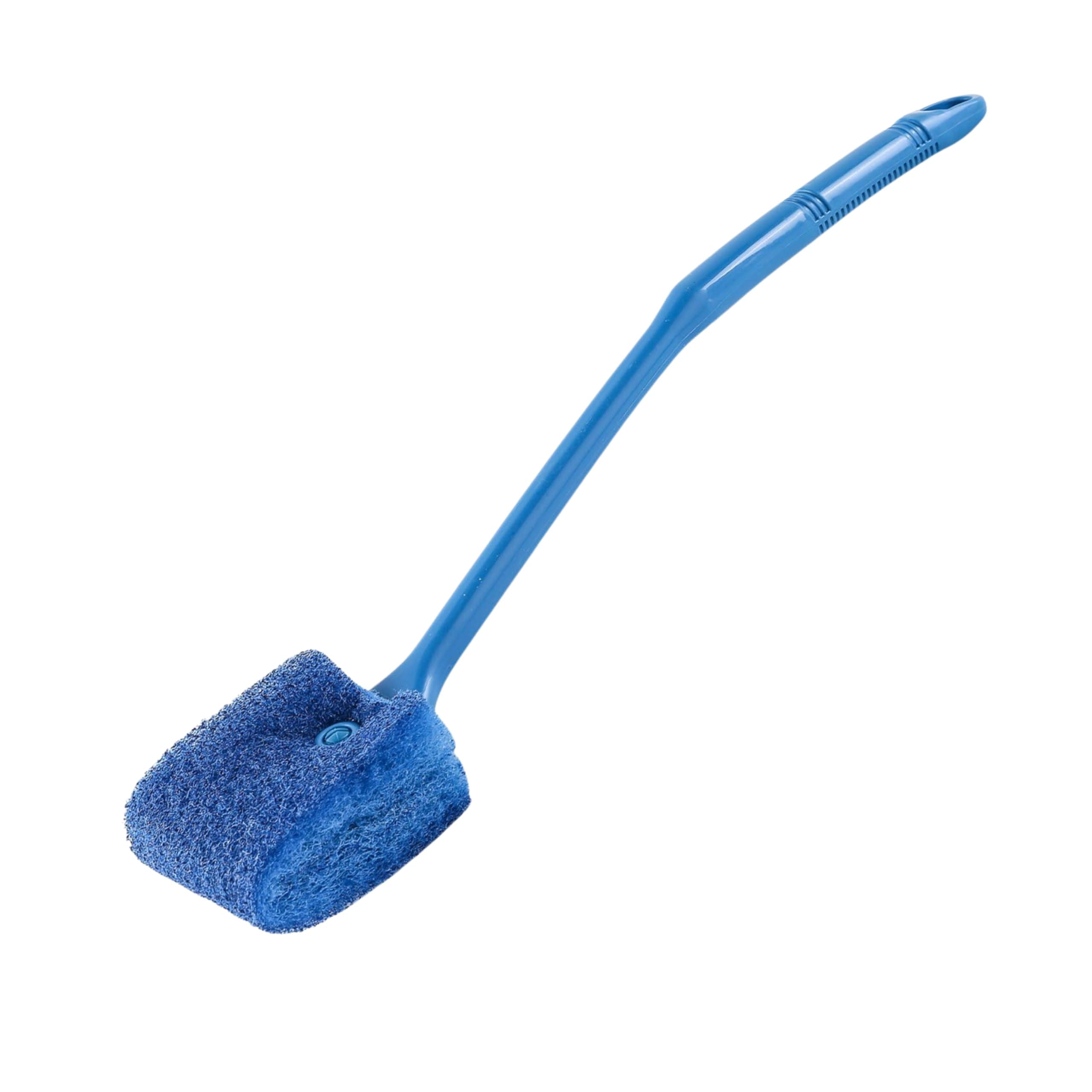 Foodie Puppies Aquarium Cleaning Brush for Fish and Turtle Tank - (40cm) | Double-Sided Sponge Glass Cleaning Tool | Long Handle Scrubber for Aquarium | Remove Dirt, Algae, Stain, Debris and Waste