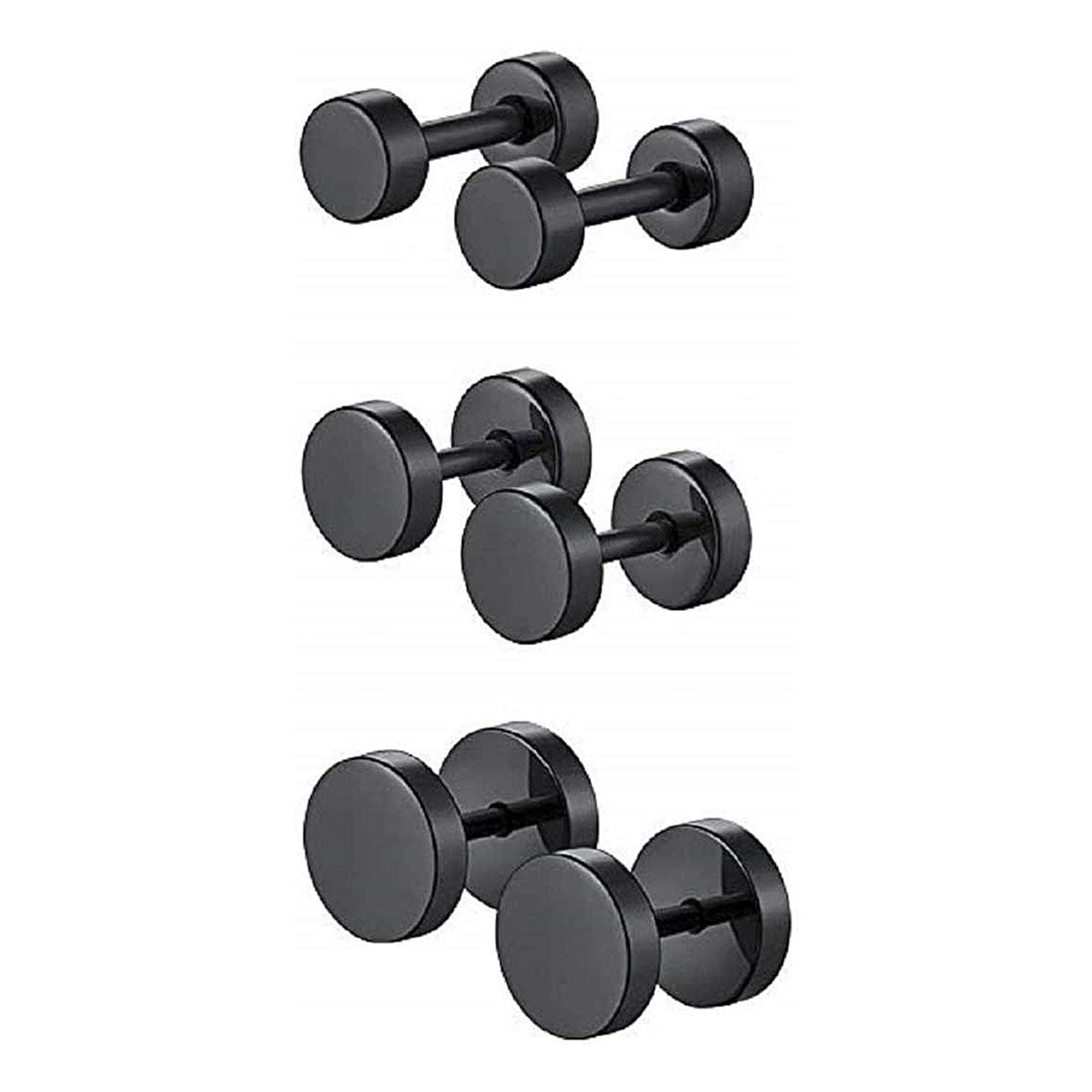 MEENAZ Earrings men boyfriend girls women gents ear studs for men Stainless Steel Piercing Clip on Screw Bali Pierced Hoop Stud Huggie Magnetic earrings for boys silver black gold blue boys earrings