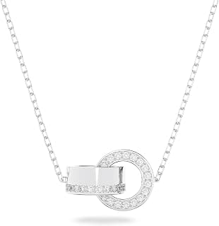 Swarovski Hollow 5636497 Women's Necklace with Pendant Set with White Zirconia Crystals, One Size, Stainless Steel, Crystal