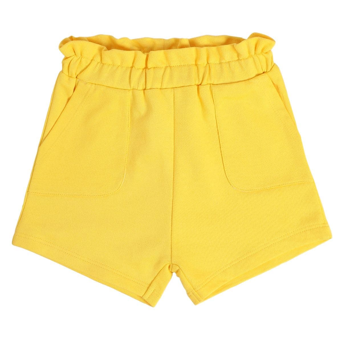miniklub Baby Girls Knit Shorts (Yellow Color)