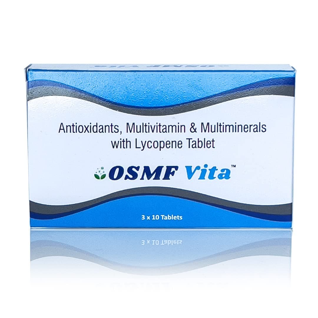 OSMF Vita - Lycopene with Antioxidants, Multivitamin, Multiminerals | for Oral Submucous Fibrosis, Joint Pain, Stiffness, Swelling and Daily Nutrition/30 Tablets