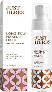 Just Herbs Long Stay Non Sticky Makeup Fixer, Setting Spray for Face Makeup with Aloevera and Green Tea 100 ml