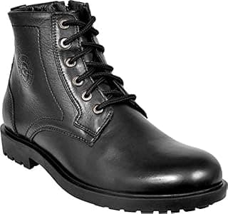 Allen Cooper Genuine Premium Leather Luxury Memory Foam High-Top Boots Shoes For Men(ACCS-824,Black,Size-6,7,8,9,10,11)